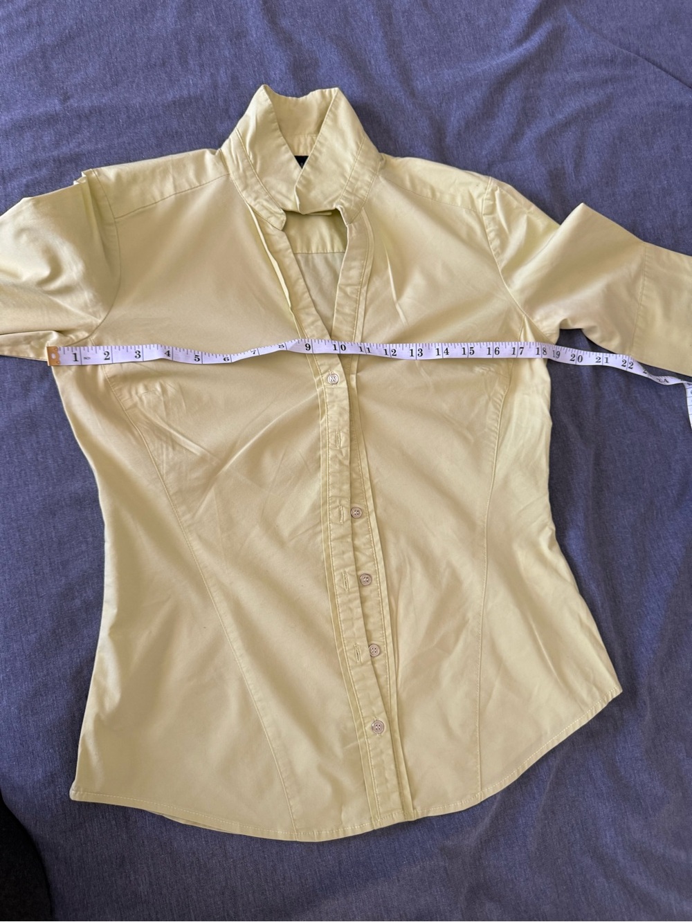 NY and Co. XS Button down top - Picture 6 of 7